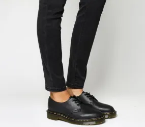 Womens Dr.Martens 3 Eyelet Shoe Black Virginia